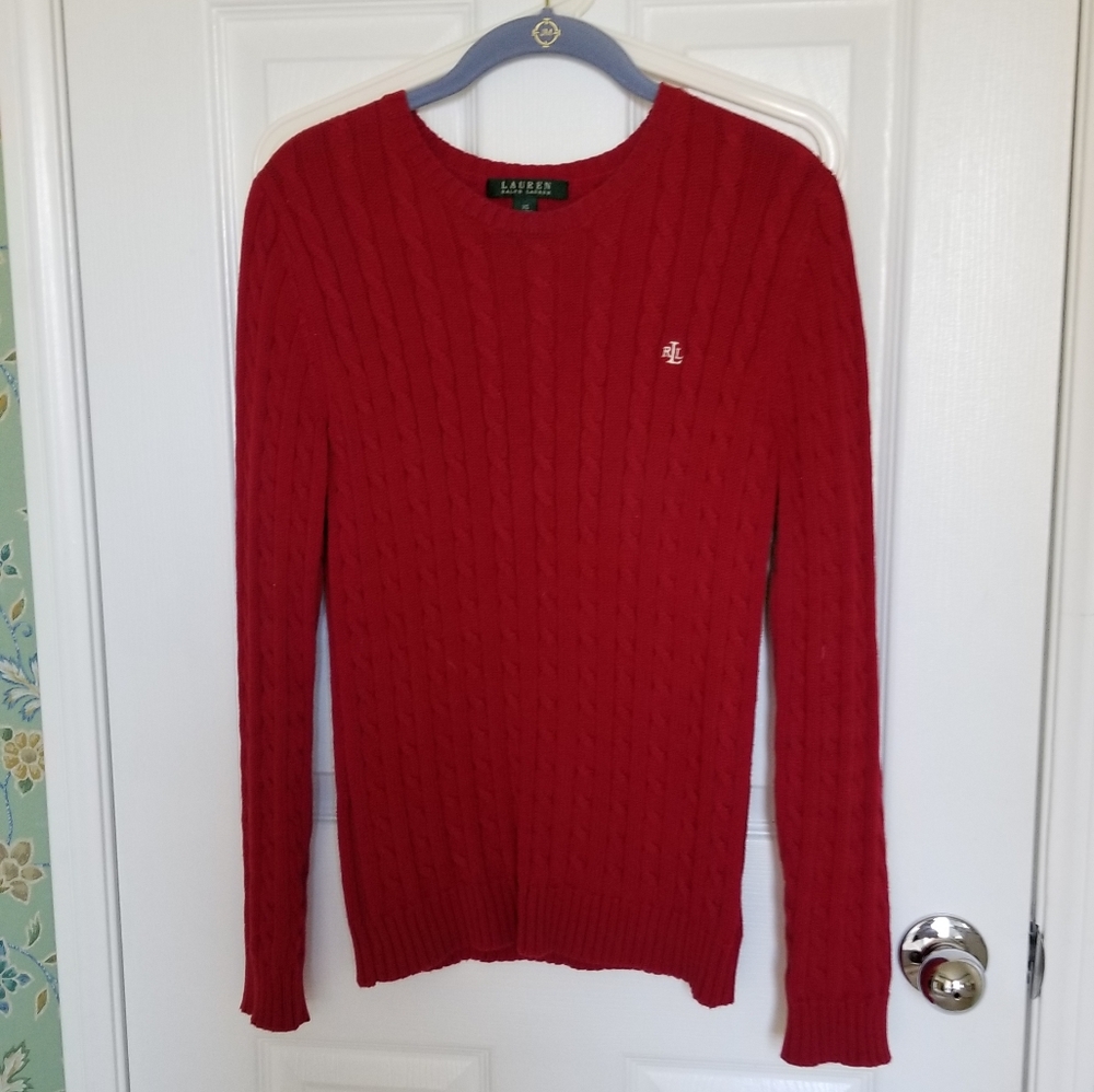 💕 Lauren Ralph Lauren Cotton Cable Sweater